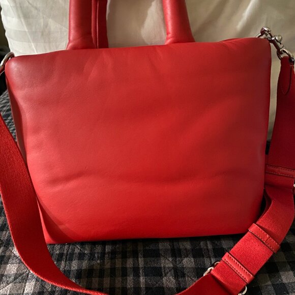 Bundle: Coach Red Pillow Tote and Coach Red Micro Wallet - Picture 5 of 16